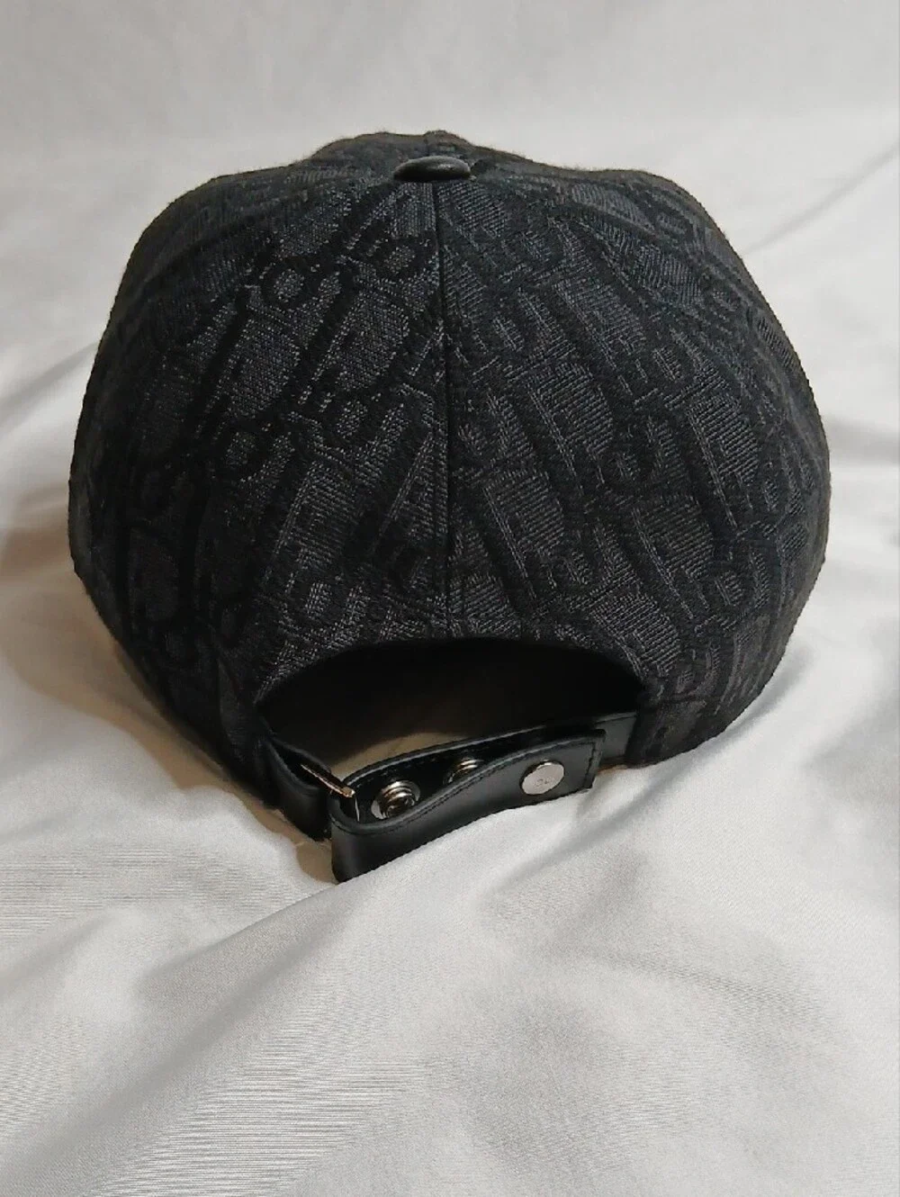 Dior Black Monogram Baseball Cap